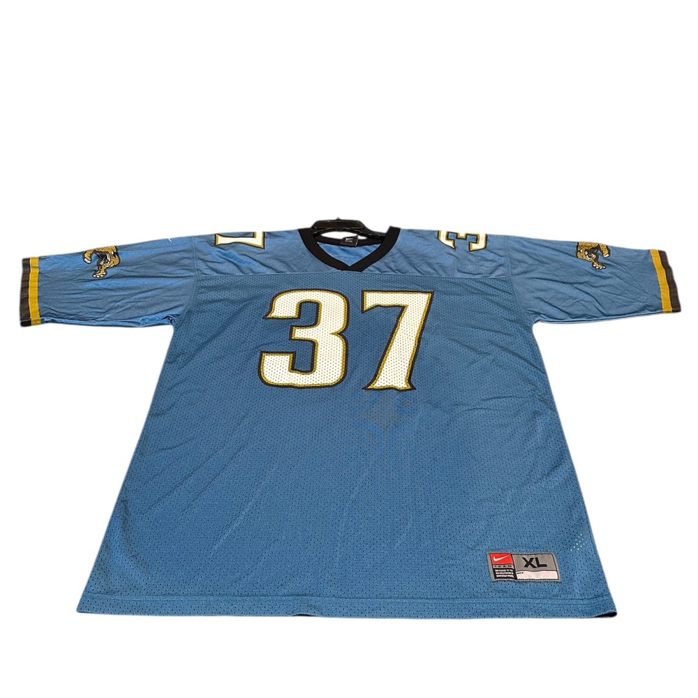 Vtg 90s Jacksonville Jaguars Carnell Lake Nike Jersey XL Teal Prowler EUC